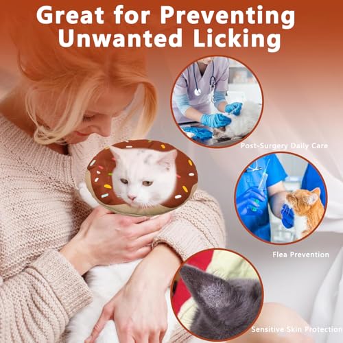 Cat Cone Collar Soft (Waterproof Brown / Medium)