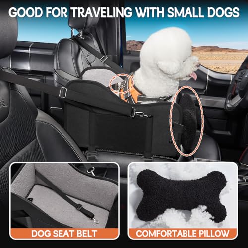 Center Console Dog Car Seat for Small Dogs
