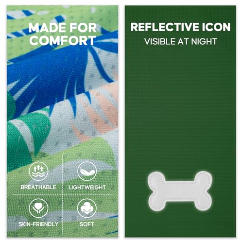 2Pack Dog Shirts for Small Medium Dogs Breathable Mesh Tank Top (X-Large (18-24lbs) / 2# 2Pack (Hawaii+Green))