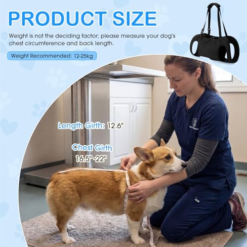 Dog Carry Sling Emergency Backpack Dog Lift Harness (S)