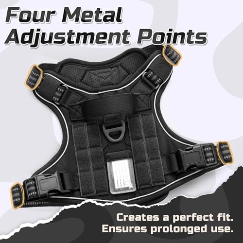 Tactical Dog Harness for Large (Black / Large)