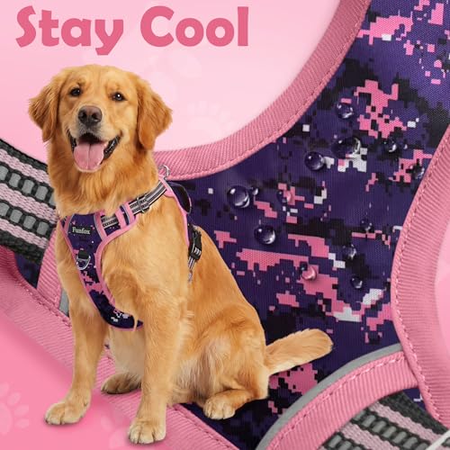 Dog Harness No Pull (Mosaic Pink / X-Large)
