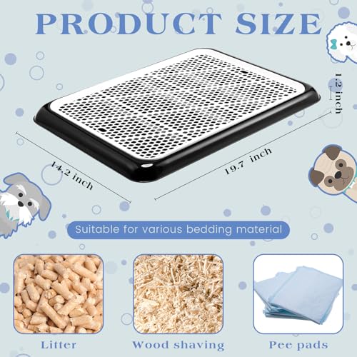 1 Pcs Dog Pee Pad Holder Potty Tray Portable Dog Litter Box Toilet Training for Small Medium Large Pet Puppy Indoor Outdoor