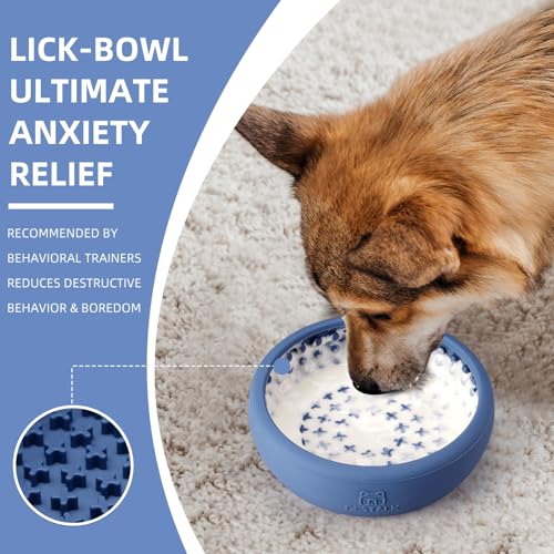 Dog Lick Bowl (Large / Dark blue)