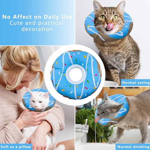 Cat Cone Collar Soft (Waterproof Blue / Large)