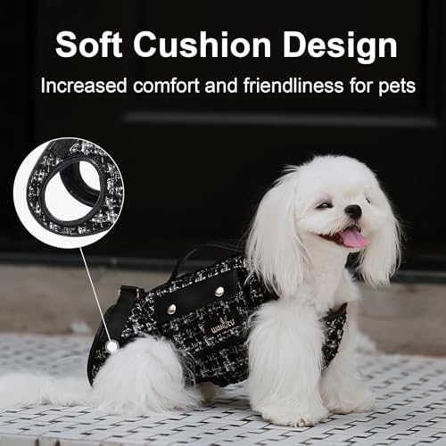 Dog Lift Harness Dog Carrier Sling for Small Dogs & Cats (Small(4-8 LBS) / 2.0 Black)