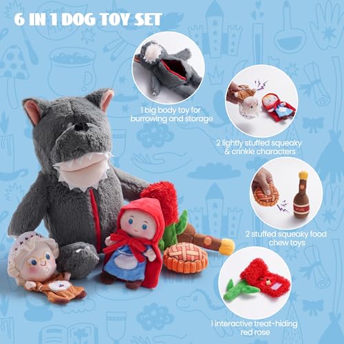 Fairy Tale Squeaky Dog Toys (Little Red)