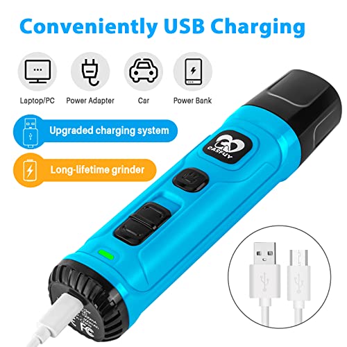 Dog Nail Grinder with 2 LED Light (D-Bright blue)