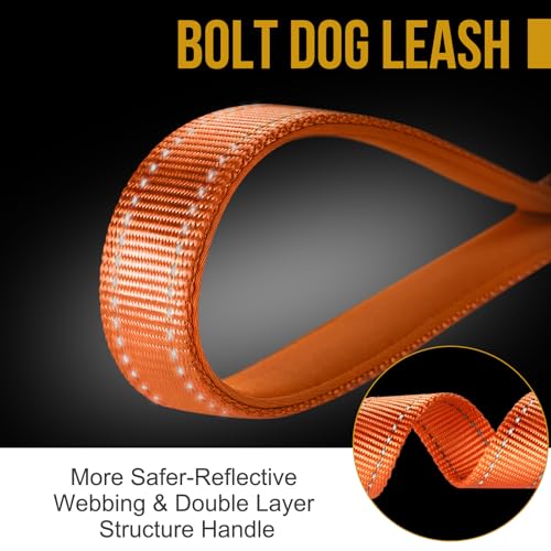 Short Traffic Dog Leash for Small Medium Large Dogs (S / Orange)