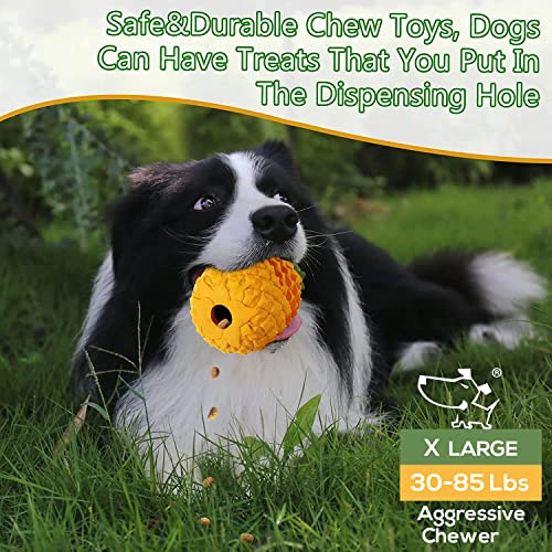 Indestructible Pineapple Dog Toy (7.1 In)