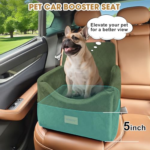 Dog Car Seats for Small Medium Dogs Under 35lbs (Green / Small/Medium)