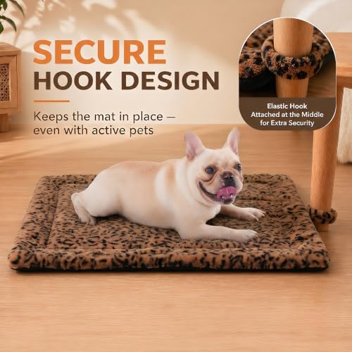 Self Warming Cat Pad for Cats and Dogs (30 x 24 inch / Brown/Black)