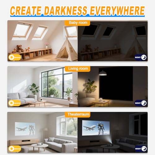 Portable Blackout Curtains (57"W x 157"H)