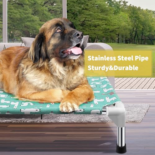 Elevated Dog Bed Pet cot for Large Dogs (Large)