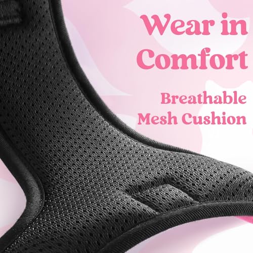 Dog Harness Medium Sized (Medium / Rose Pink)