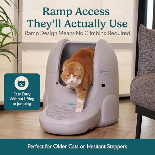 PurrTek Automatic Litter Box Self Cleaning 5GHz Wi (Extra Large)