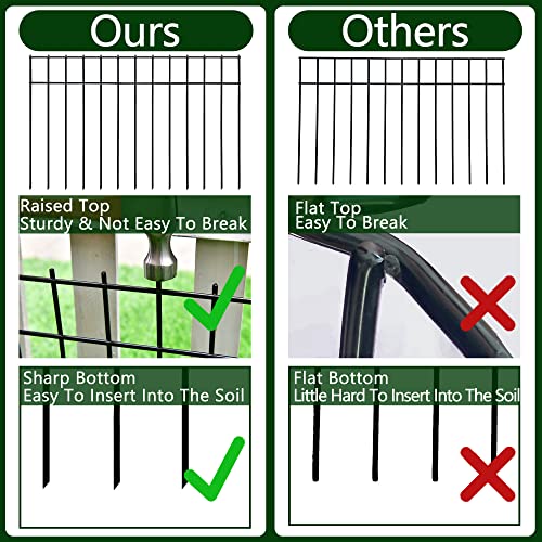 Animal Barrier Fence No Dig (15 Pack 24×15 Inch Black)