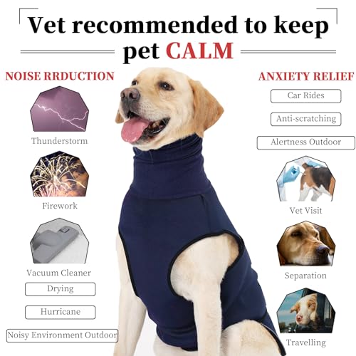 Anti Anxiety Dog Shirt (XL / NavyBlue)