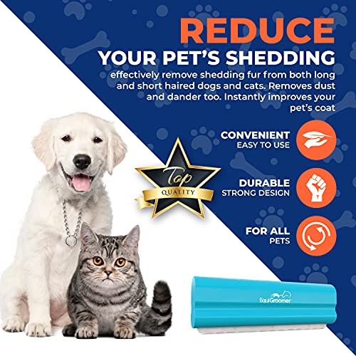 5 Inch Undercoat Deshedding Brush for Dogs & Cats (5 Inch / Turquoise)