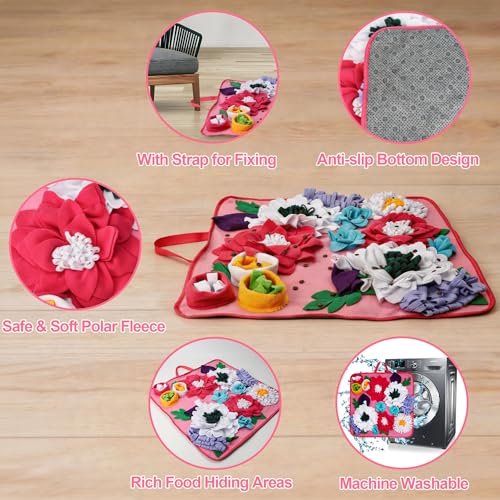 Snuffle Mat for Dogs (Pink)