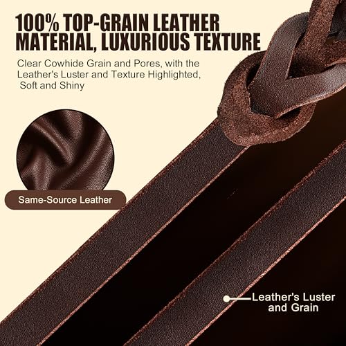 4ft Leather Dog Leash Heavy Duty Pet Walking Training Lead (4ft)