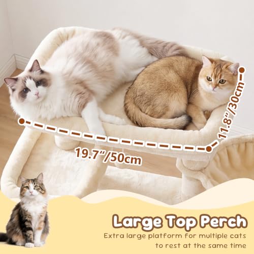 Cat Tree 68 inch Multi (Beige / 68 inch)