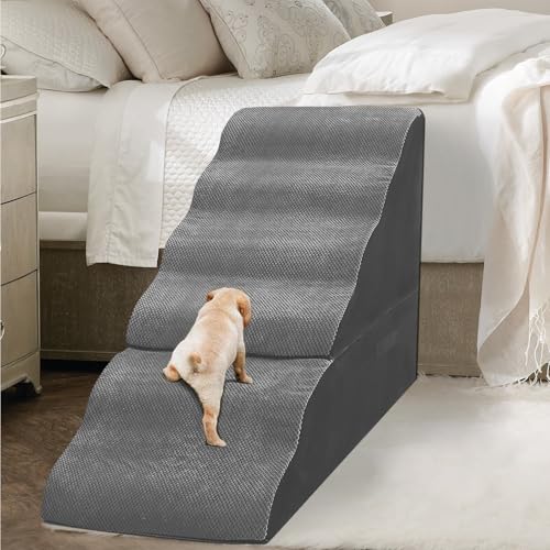 Dog Stairs for High Beds 30 (Grey 30" H)