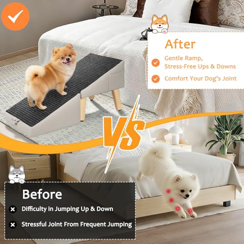 Ottoman Dog Ramp for Couch (Beige)