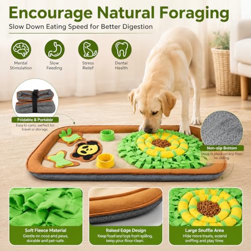 2IN1 Dog Bed Mat&Snuffle Mat for Dogs Large Breed