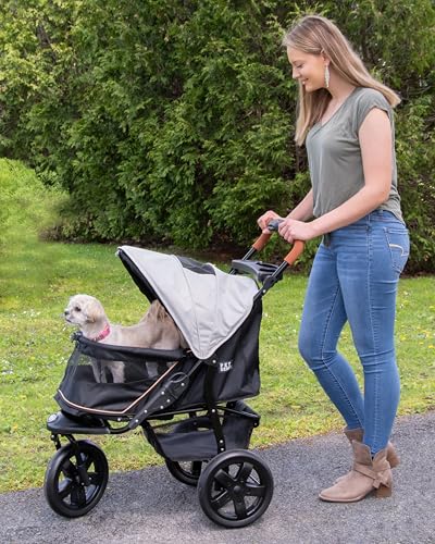 No Zip AT3 Pet Stroller for Cats (Platinum)