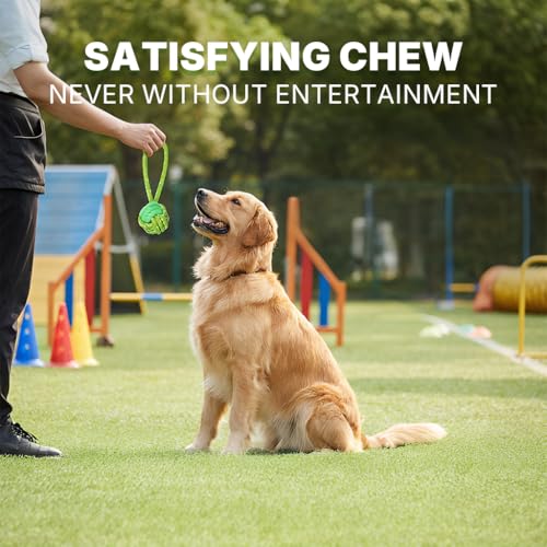Tug of War Dog Toy with Ball (Forest Fetcher)
