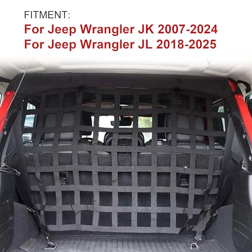 Dog Barrier Divider Net for Jeep Wrangler JK JL Unlimited 4