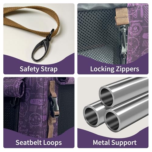 Extra Large Cat Carrier Soft Sided (Purple)