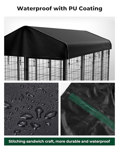 4x4.2ft Outdoor Dog Kennel Cover (Small)