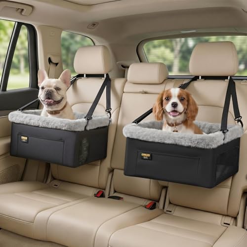 2 Pack Dog Car Seat (Black / 2 Pack-Small Dogs under 20lbs)