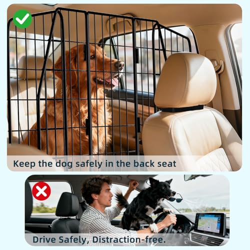 Dog Car Barrier for SUVs (64.5 Inch [Triple Folding])
