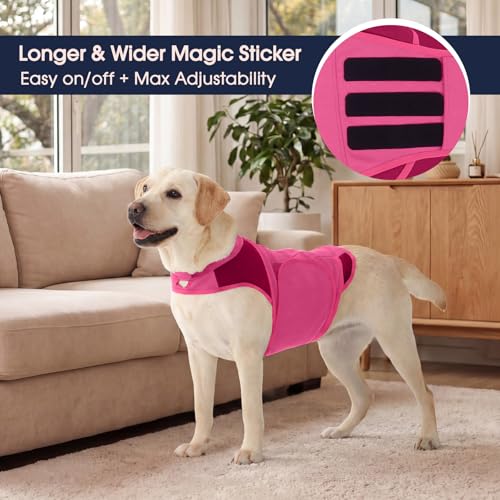 Dog Anxiety Relief Coat (Rosered / X-Large (Chest: 30.7''-35.4''))