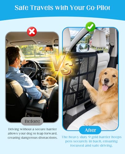2 PCS Universal Dog Car Barrier