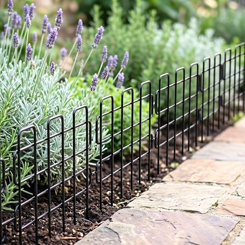 Garden Fence Animal Barrier (Black x 10)