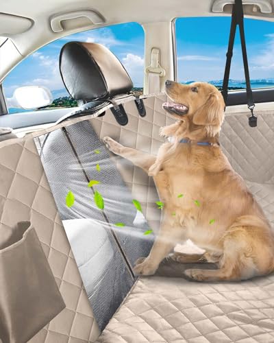 Dog Car Seat Cover (Khaki / XL- (60*64 ))