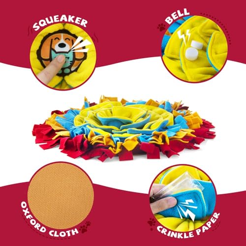 Pet Snuffle Mat for Dogs (red)