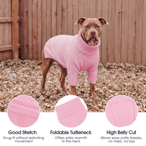 XXXL Dog Sweater (Pink / XXX-Large)