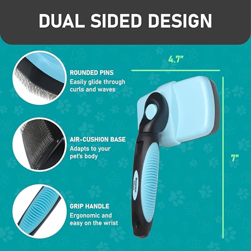 Pet Grooming Brush (C1 - Brush & Gloves / Large)