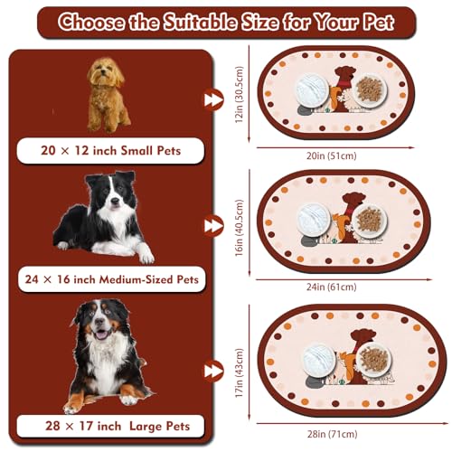 Dog Feeding Mat 24''x16'' (24''x16'' / Cat Dog)