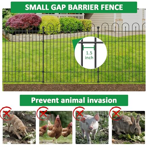 Garden Fence Animal Barrier (10 Pack - 32 in (H) x23.6 ft (L))