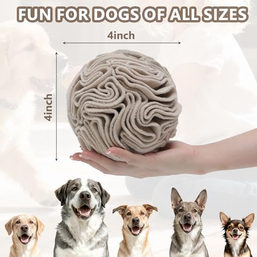Light Brown Snuffle Ball for Dogs (Light Brown / Small)