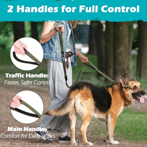 Heavy Duty Tactical Dog Leash (Army Green)