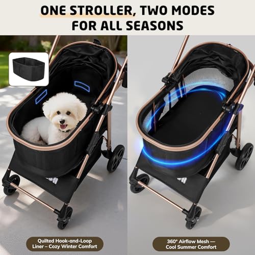 Pet Stroller for Small (Black)