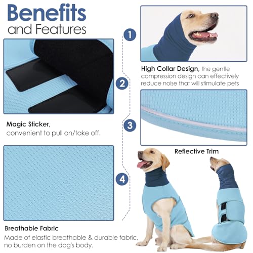 Dog Anxiety Vest (LightBlue / Large)