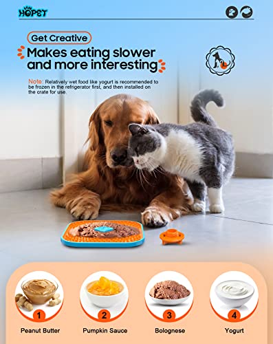 Licking Mat for Dogs (Green and Orange / 2 pieces)